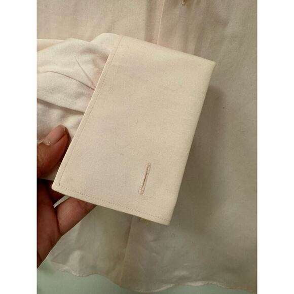 Thomas Pink French Cuff Light Pink Slim Fit 15/38 Dress Shirt Button Down Cotton - Picture 5 of 5